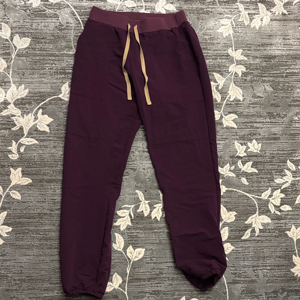 Figs Women's Deep Purple Venice Tall slim  Jogger scrub Pants